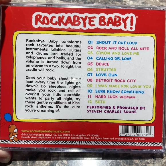 KISS band Rockabye Baby CD Lullaby song renditions Gene Simmons Paul Stanley Ace - Picture 4 of 4